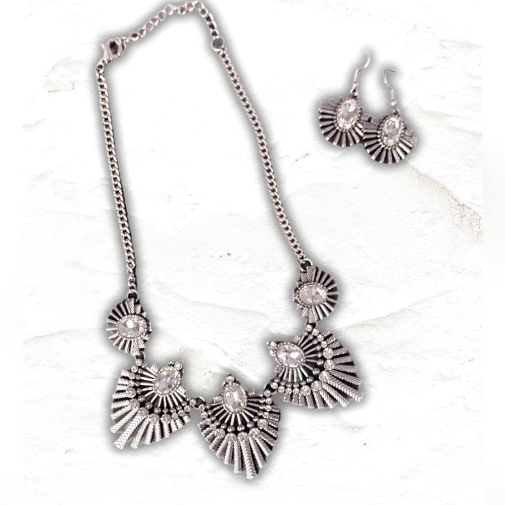 Necklace and matching earrings